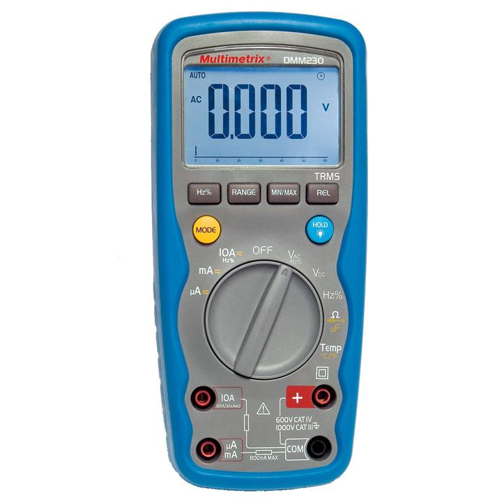 مولتی‌متر مولتی‌متریکس مدلDMM230 پرتابل صنعتی Multimetrix DMM230 Digital Industrial multimeters